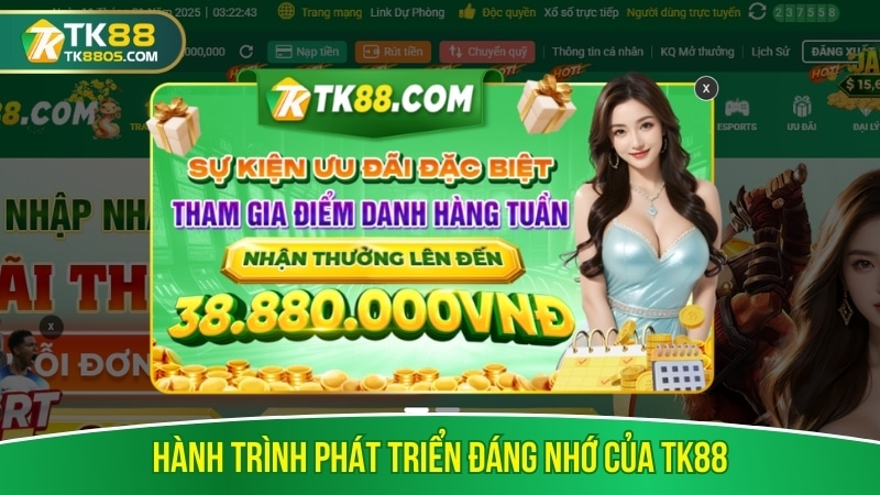 Hành trình phát triển đáng nhớ của TK88